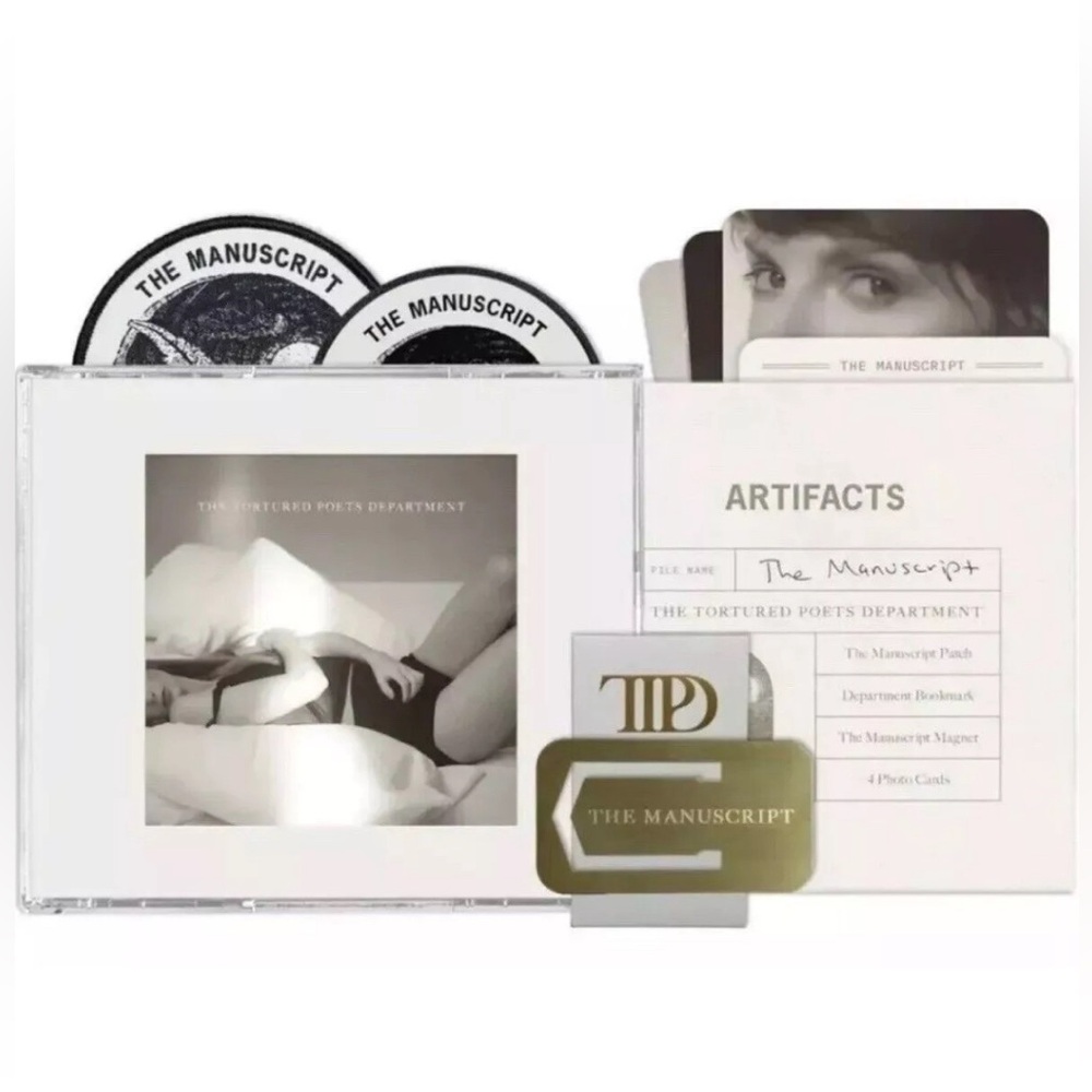 Taylor Swift Tortured Poets W/The Manuscript BONUS CD Set IN HAND New Sealed